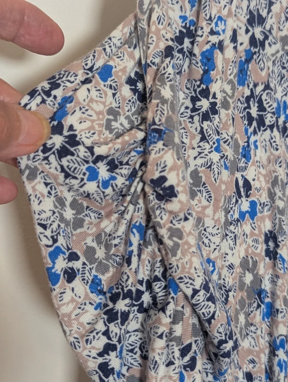 Free People Hollywood Floral Top XS Ruched Puff Sleeves Button Front Boho